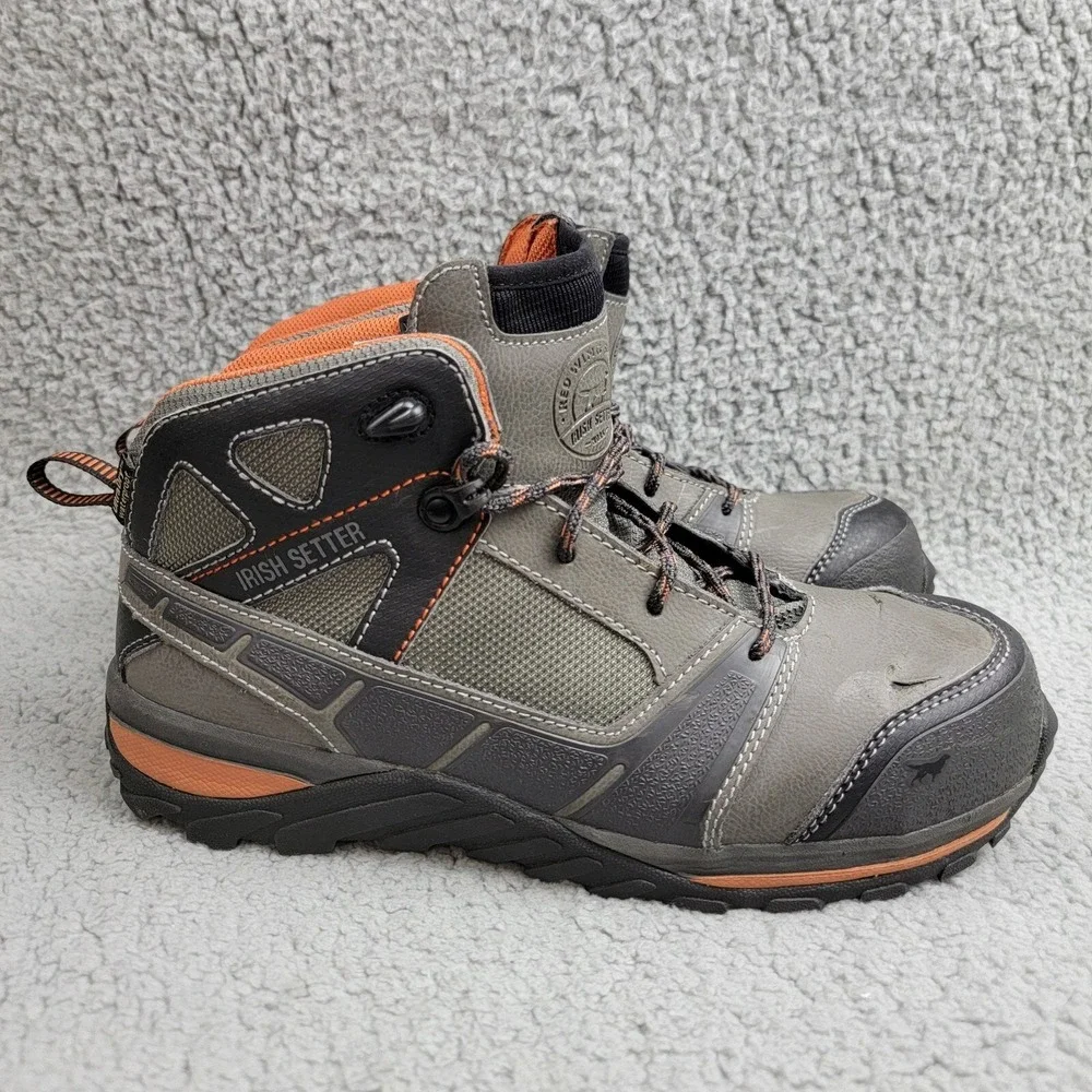 Red Wing Irish Setter Work Boots Nano Toe Mens Size 8D Ultra Dry Waterproof READ